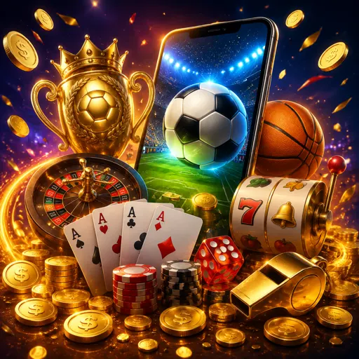 Painel de apostas esportivas com jogos e cotações ao vivo