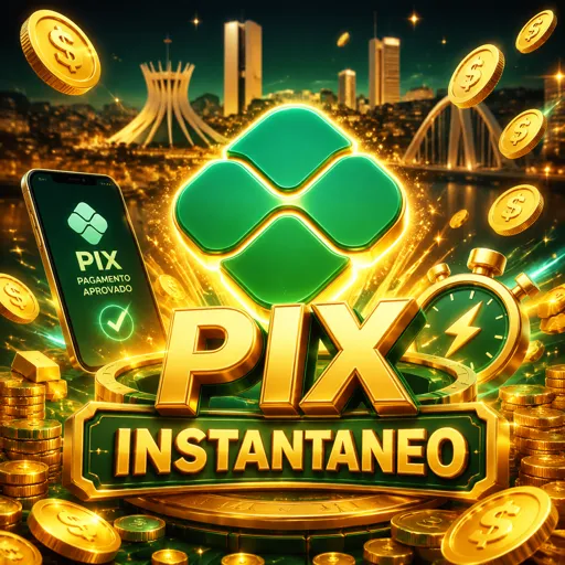 Ícone de saque instantâneo via PIX